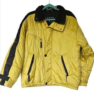 LUHTA Yellow and Black Men's Ski Jacket